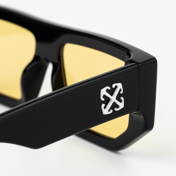 Off-White VANCOUVER Men Sunglasses Black Yellow Square OERI13F VANCOUVER 1018 - Picture 7 of 14